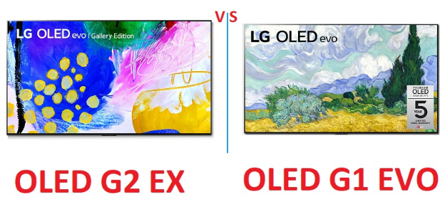 مقایسه تلویزیون ال جی G1 و G2